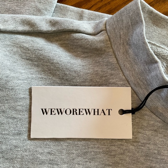 NWT WeWoreWhat Long Sleeve Cropped Sweatshirt, Women’s Sz M - Picture 7 of 9